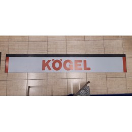 Брызговик Газель длинномер (2050х320) KOGEL красный на белом фоне