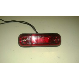 Фонарь габаритный задний красный светодиод ОГ-40 (3 диода) 12/24V
