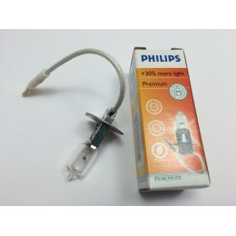 Лампочка Н-3 PHILIPS 12V55 W+ 30%  PK22s (Премиум)