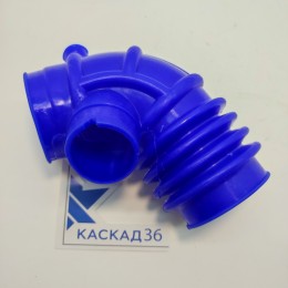 Патрубок ДМРВ 405 Газель (2 гофры) силикон